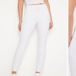 Good American White Skinny Jeans High-Rise Tailored